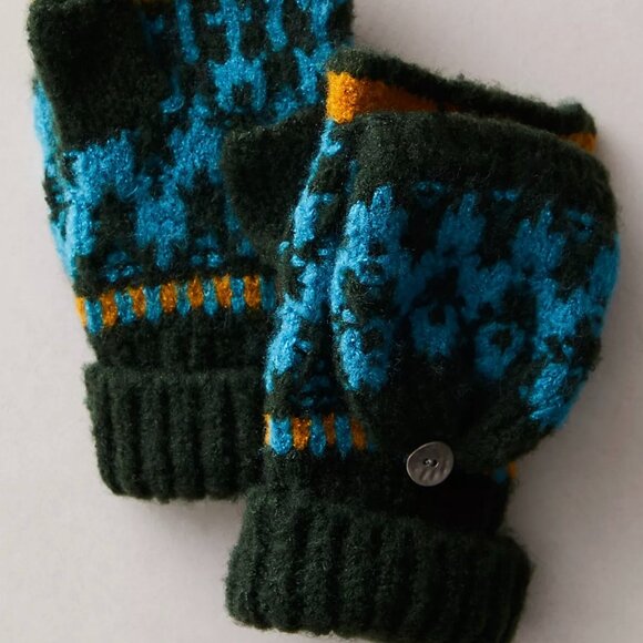 NWT Free People First Frost Fair Isle Mittens One Size Retail $58 - Picture 5 of 5
